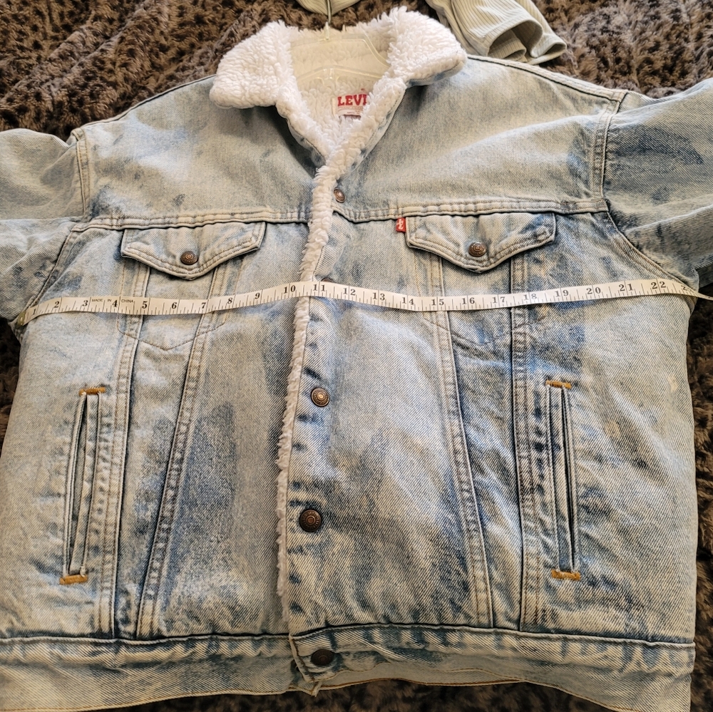 VINTAGE Levi's Sherpa Lined Jacket - Picture 7 of 12